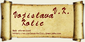 Vojislava Kolić vizit kartica